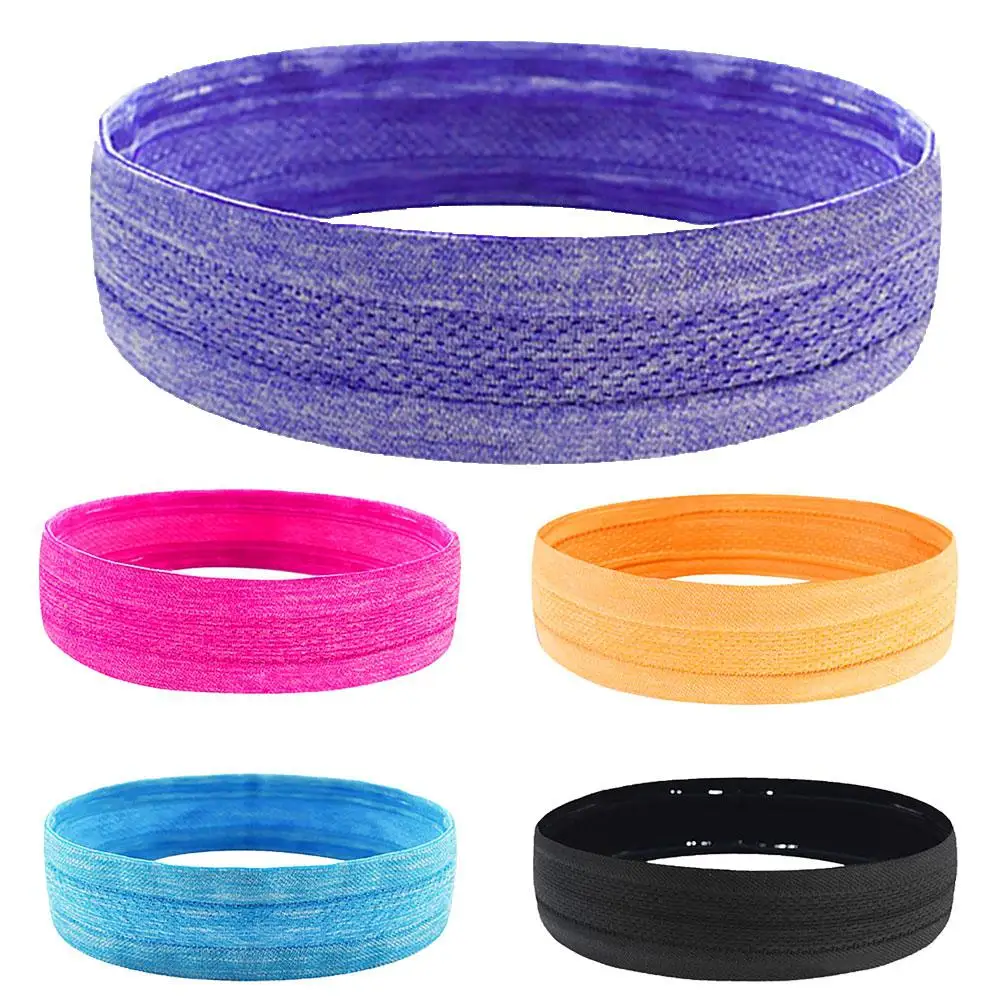 

Elastic Absorbent Sweat Bands Yoga Running Fitness Headband Sports Stretch Hair Wrap Brace