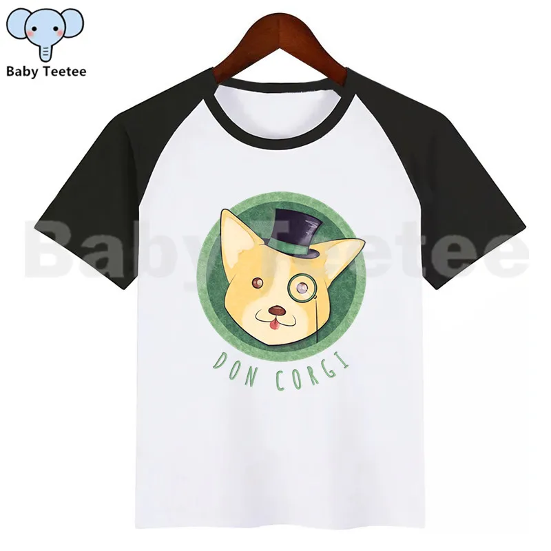 

Corgi Baby Girls Tshirt Boy Summer Short-Sleeved Casual T-shirts Kids Children's Fashion Tops Girl's Tee