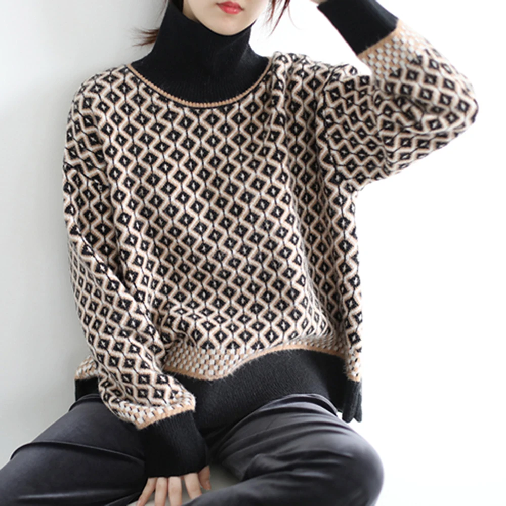 Свитер-куртка Женский кардиган осень-зима 2021 Новинка Ретро свободные ленивые