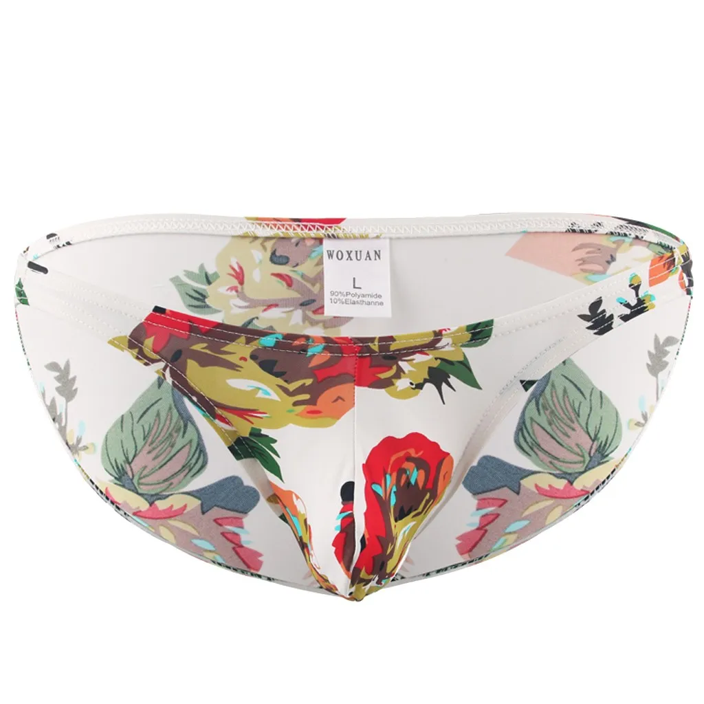 Мужские сексуальные трусы SAGACE с принтом модное нижнее Белье для сна Короткие S XL