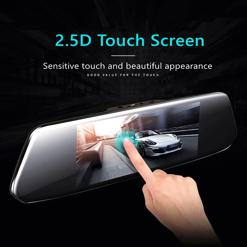 Автомобильный видеорегистратор ocare с двумя объективами 7 0 дюйма Full HD 1080P зеркало