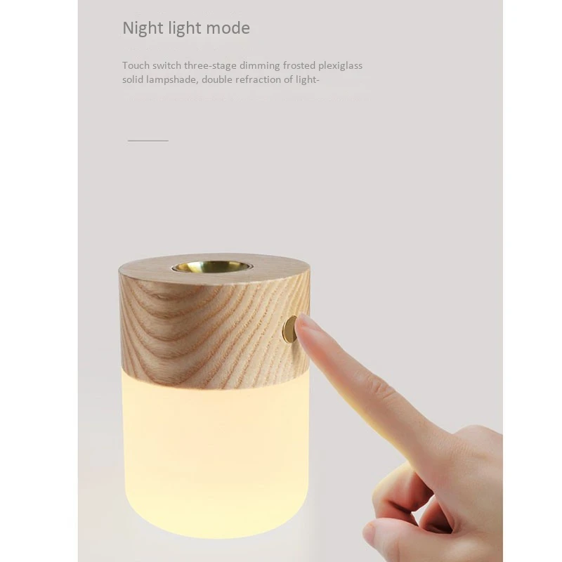 

Wooden Aroma Essential Oil Diffuser LED Light USB Electric Home Office