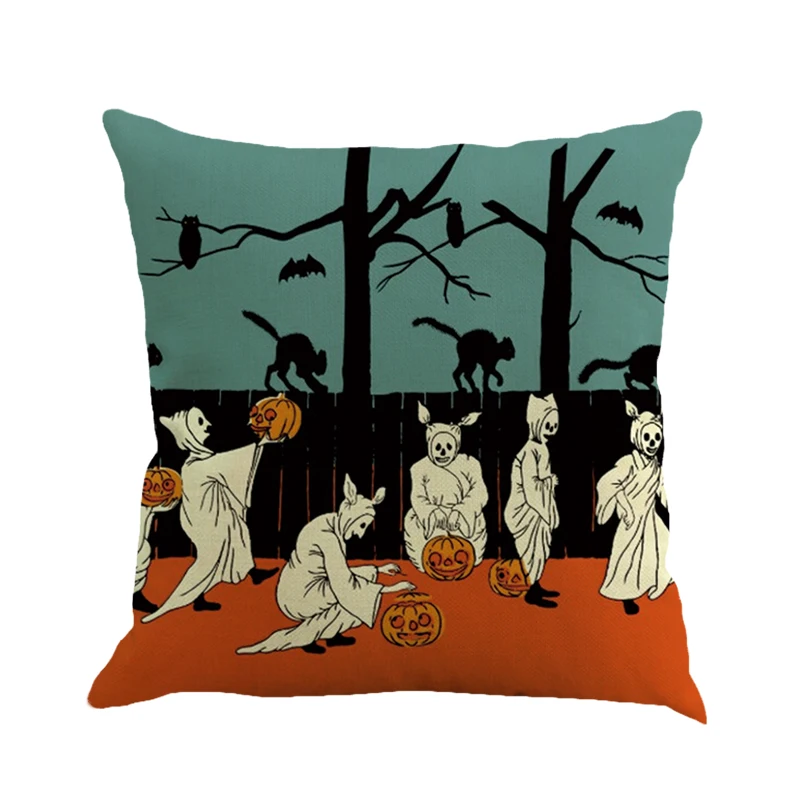 1 шт. Наволочка на Хэллоуин 45*45 см креативная декоративная квадратная наволочка