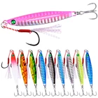 Металлический джиг, приманка для рыбалки, вес 7-40 г, жесткая приманка для ловли окуня, снасти для ловли форели, Джиги, 2021, морские приманки