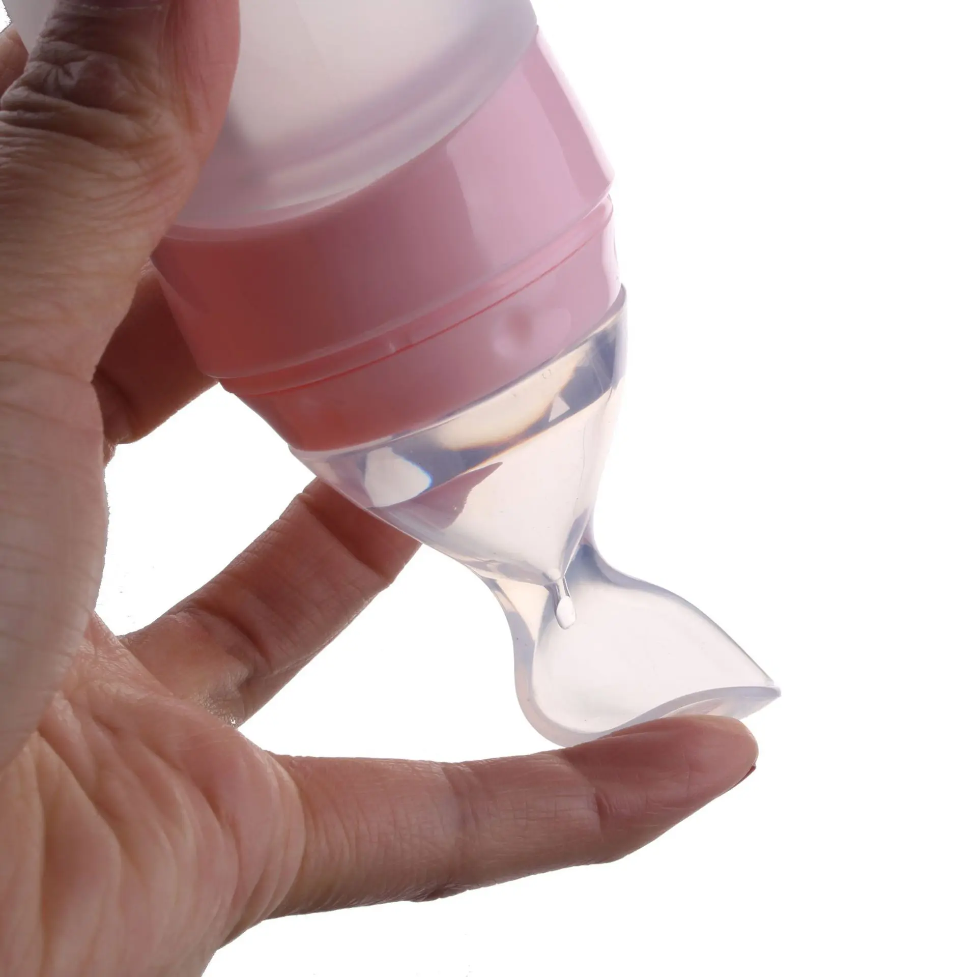 Силиконовая обучающая бутылочка для кормления 90 мл рисовая ложка пищевая