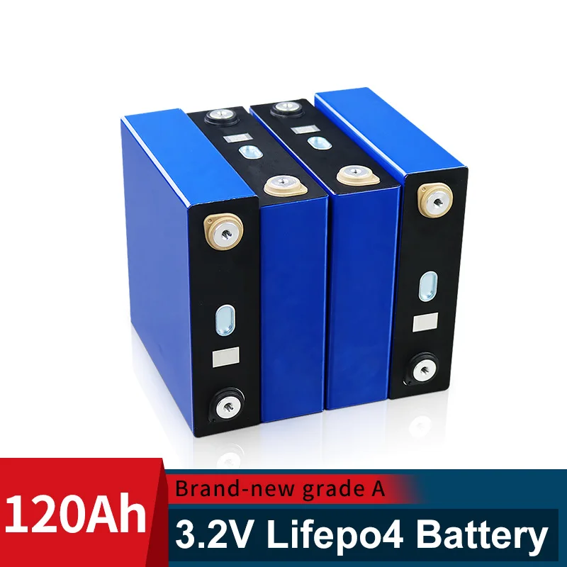 

120Ah 8PCS Recargable 12v 24v Battery Pack Lifepo4 3.2V Grade A Lithium Iron Phosphate Prismatic New Solar Cells EU US TAX FREE