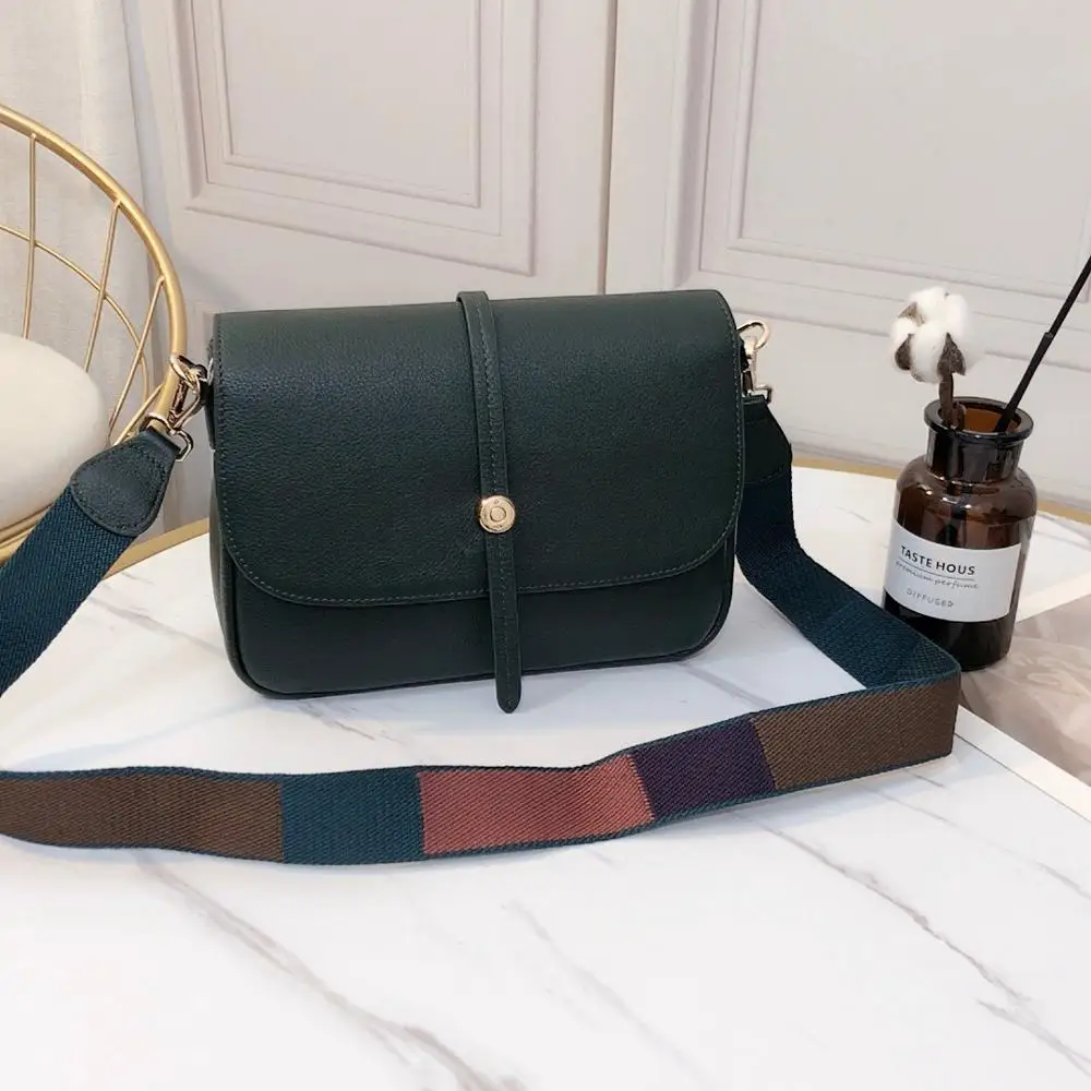 

free shipping 2020 the new style fashion cover genuine cow leather women one shoulder bag crossbody bag 25cm 8color