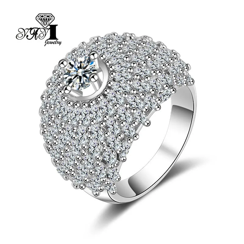 Ювелирные изделия YaYI огранка Принцесса 8.9CT серебро белый циркон Цвет обручальные