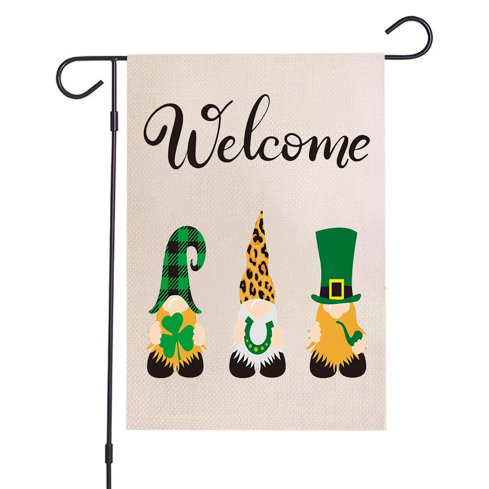 

1pcs Garden Decoration Easter Banner Happy Easter Holiday Decoration Banner Cute Cartoon Pattern Flags Banners Accessories