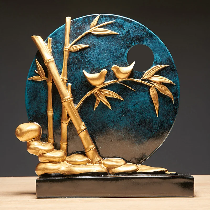 

Creative Luxury Figurines Miniatures Art Resin Modern Living Room Figurines Miniatures Wine Cabinet Decoratie Home Decor 50