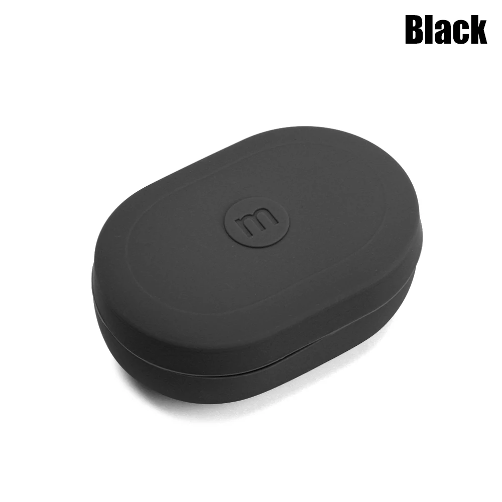 Black Защитный чехол силиконовый чехол для Xiaomi mi AirDots Youth для Red mi AirDots беспроводные Bluetooth наушники мягкий чехол - Цвет: Black