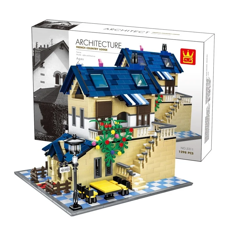 Конструктор Wange конструктор французская архитектура модель французской