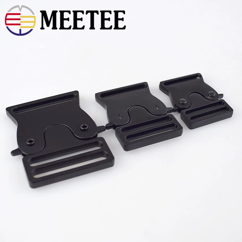 Meetee 2/5 шт. 25/30/38 мм металлическая сумка боковая застежка воротник собаки тканевая