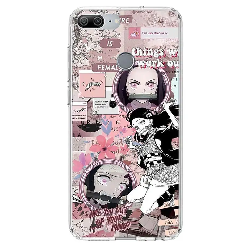 Kimetsu No Yaiba Demon Slayer Anime Phone Case for Huawei Y5 Y6 Y7 Y9S P Smart Z 2019 Honor 10 Lite 9 8A Pro 8X 8S 9X 7X 7A 20S
