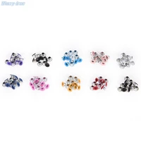 100pcs hole 3mm metal mixed color eyelets for leathercraft diy scrapbooking shoes belt cap bag tags clothes fashion accessories