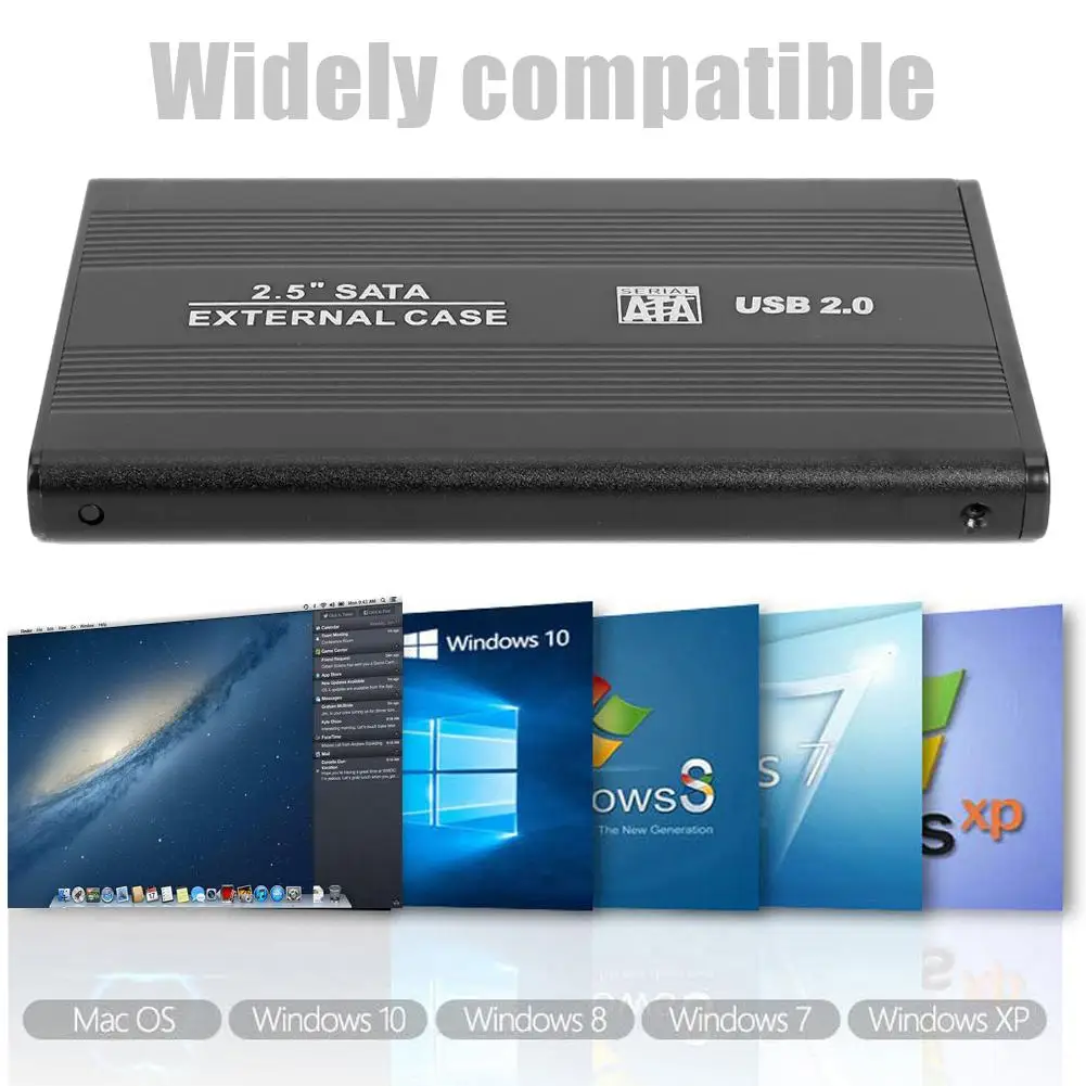 Корпус для внешнего жесткого диска 2 5 дюйма USB 0 к SATA 480 Мбит/с|Жёсткие диски и боксы