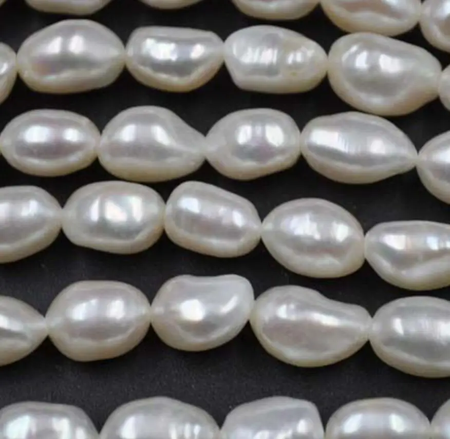 Бесплатная доставка 10 нитей 8*10 мм натуральный пресноводный жемчуг в стиле