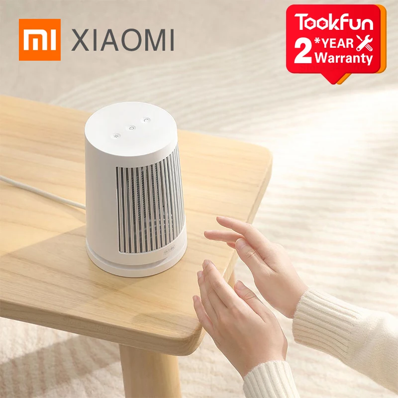 

2021 XIAOMI MIJIA Desktop Electric Heaters Fan handy Protable Mini Home heater 600W PTC Fast Heating Safety Fireproof Material