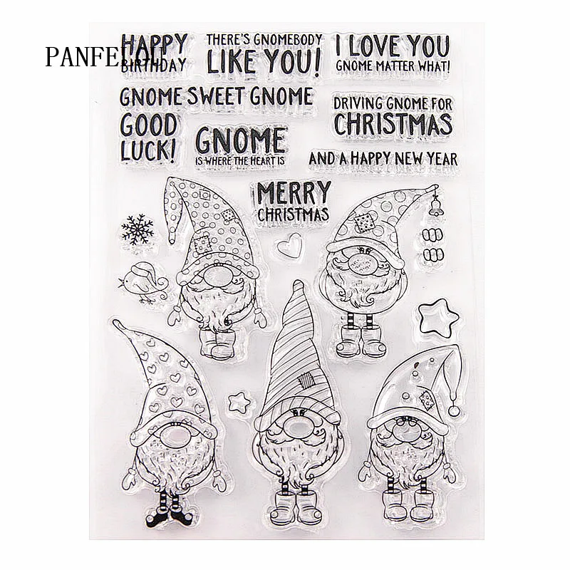 PANFELOU 10.5x15 Easter elf Transparent Clear Silicone Stamp/Seal DIY scrapbooking/photo album Decorative clear stamp sheets