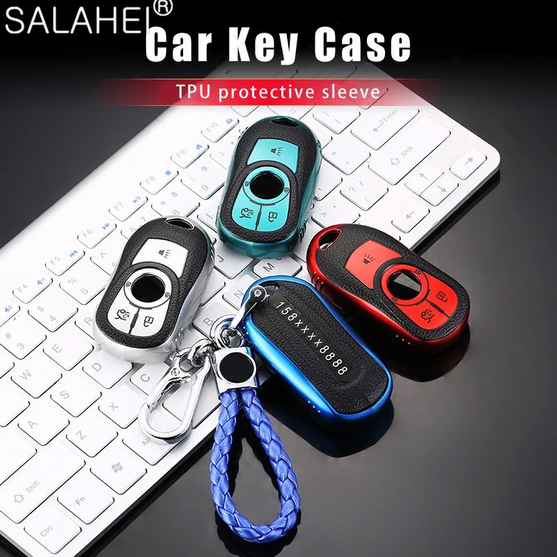 

TPU Car Full Key Case Cover For Opel Astra Buick Encore Envision GL6 GL8 New Lacrosse Protect Shell Fob Auto Keychian Accessory