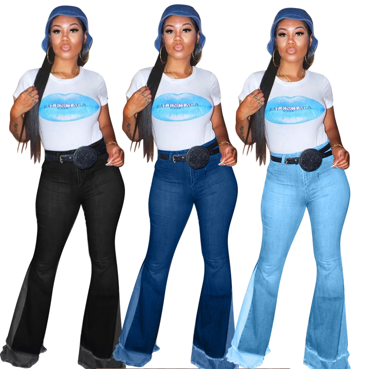 

ChocoMist Jeans Stylish Patchwork Jeans LD8757