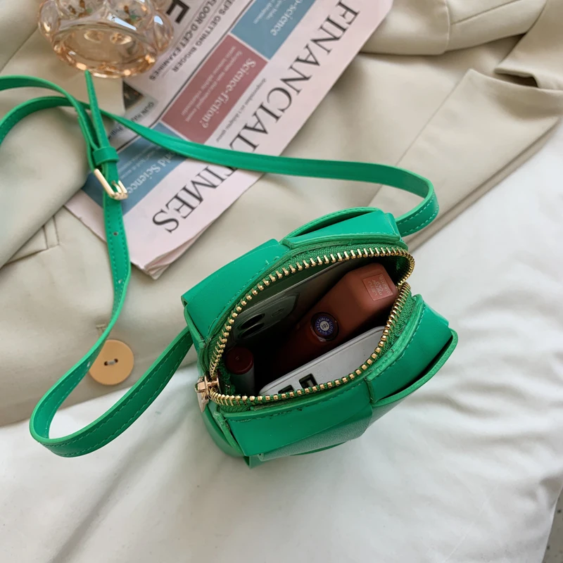 

Fashion Weave Leather Crossbody Bags Knitting Woman Chest Bags Luxury Brand Purses and Handbags Designer Fashion Sac A Main New