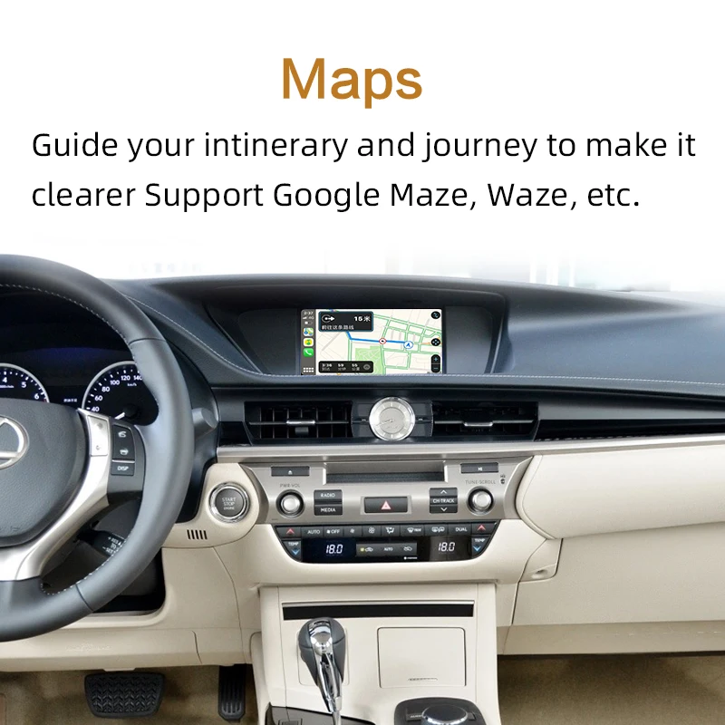 Sinairyu мультимедийный комплект для Lexus NX ES US iS CT RX GS LS LX LC RC 2014 2019 беспроводной Apple CarPlay