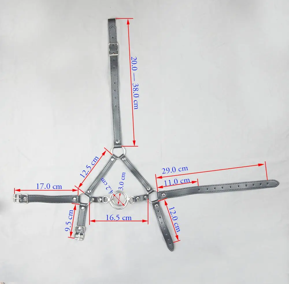 Садо металлический открытый рот кляп кольцо голова жгут маска кожаные наручники