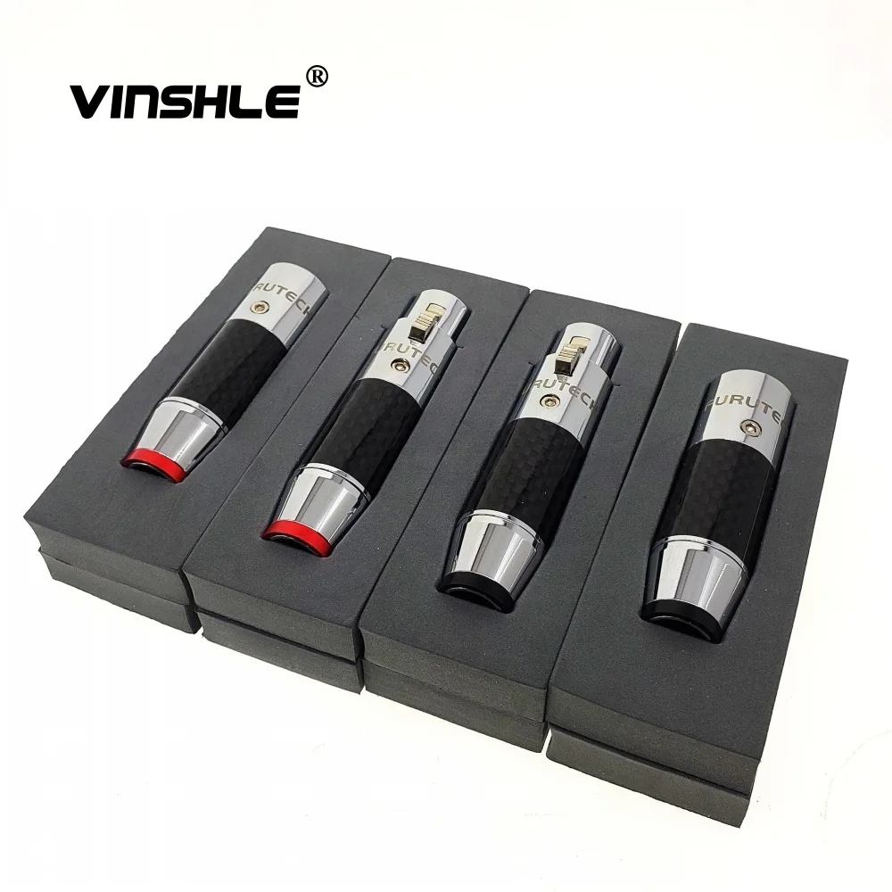 Furutech CF 601M(R) 602F(R) родиевое покрытие XLR разъем из углеродного волокна|Вилки с