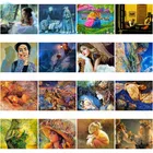 Алмазная живопись с персонажами, красота с дикой кошкой, круговое сверло, квадратная алмазная живопись, вышивка крестиком, Современное украшение для молодежной спальни