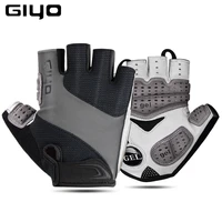 giyo breathable lycra fabric unisex cycling gloves road bike riding mtb dh racing outdoor mittens bicycle half finger glove