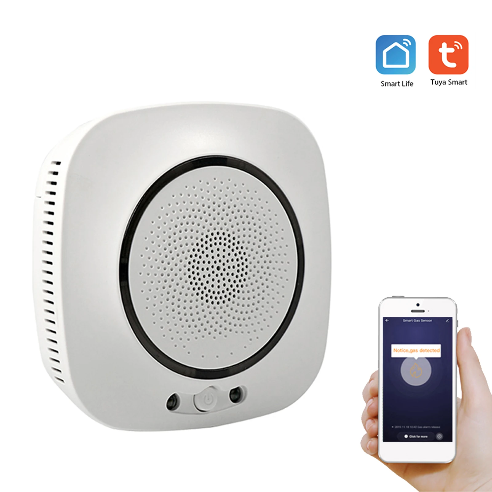 

Дыма Wi-Fi Сенсор охранной сигнализации Системы звук Предупреждение Wi-Fi детектор угарного газа app-уведомление нажатия приложение Дистанционн...