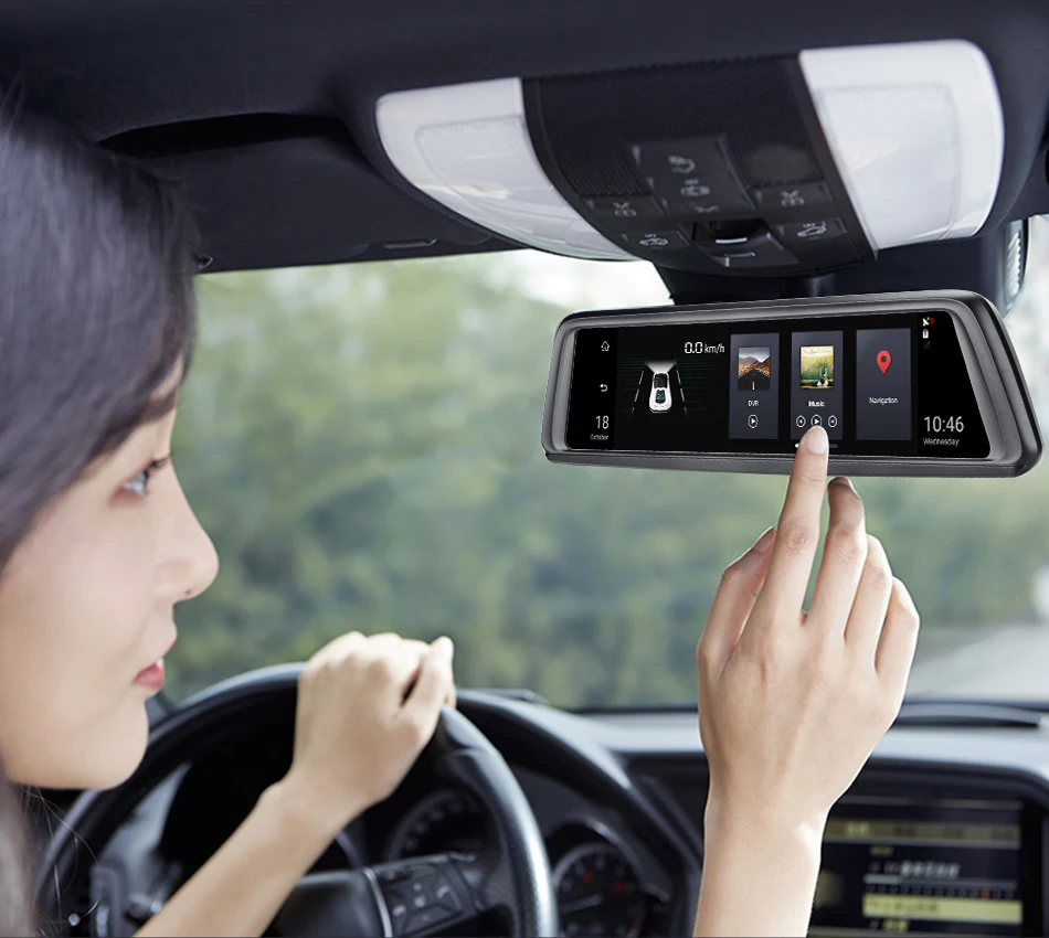 4G Android автомобильный видеорегистратор 2G ram 32G rom Dash камера ADAS gps WiFi FHD 1080P удаленный монитор рекордер зеркало заднего вида камера V9-2CH