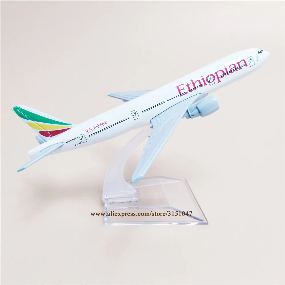 

16cm NEW Air Ethiopian Airways Boeing 777 B777 Airlines Red Flower Alloy Metal Airplane Model Plane Diecast Aircraft
