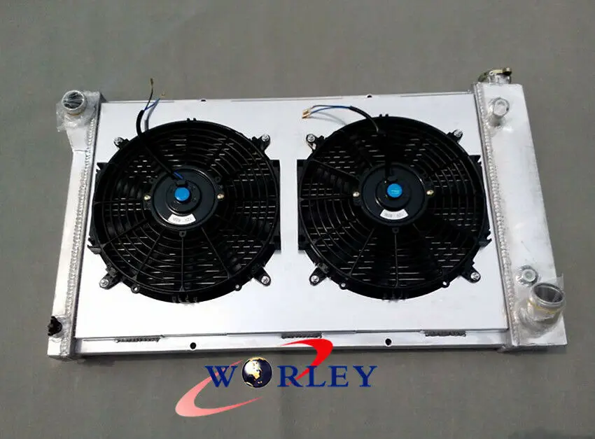 

3 ROW Aluminum Radiator For 1967 -1972 68 Chevy C10 C20 K10 K20 K30+ SHROUD+Fans