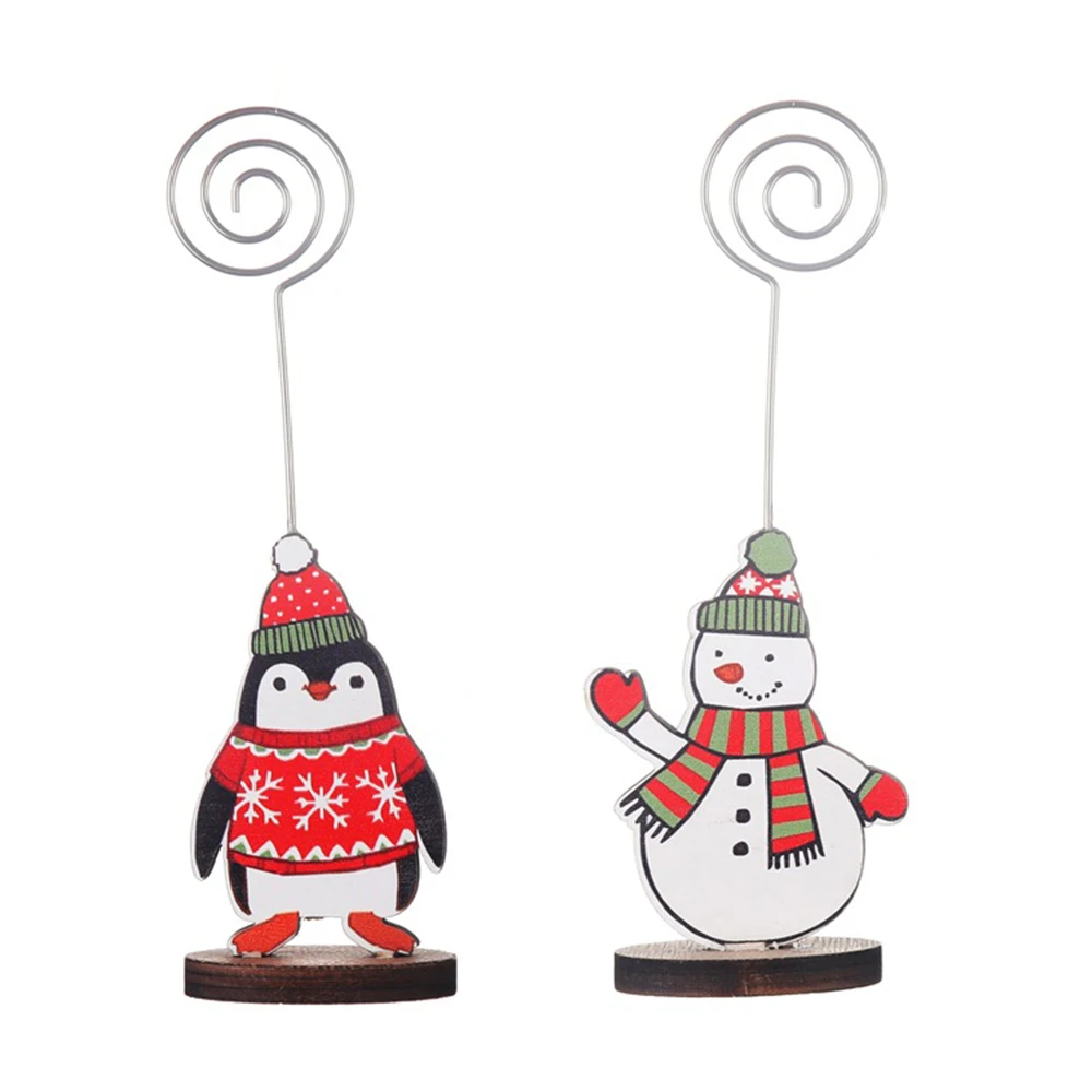 Рождественские украшения деревянные печатные Заметки Папка настольные