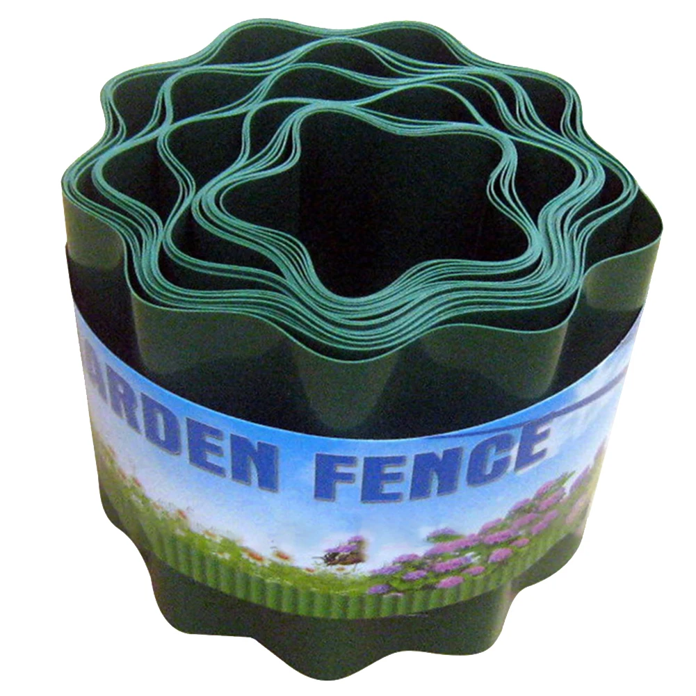 Цветок защиты сада декоративные гибкие легко установка рябь форма Забор DIY Трава