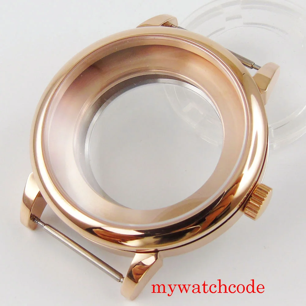 40 мм розово золотое покрытие серебряный цвет фотоальбом ETA 2824 2836 miyota 8215