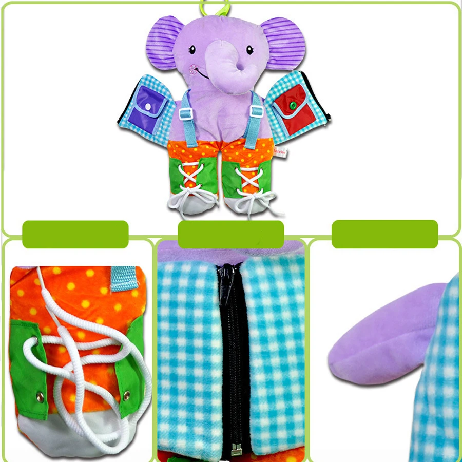 Детские Монтессори Деревянные игрушки материалы туалетный шнуровка обучения