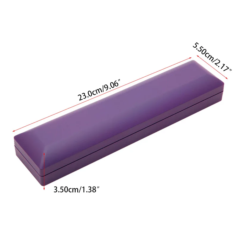 

LED Velvet Long Boxes Necklace Padent Gift Box Wedding Jewelry Display Case Hot