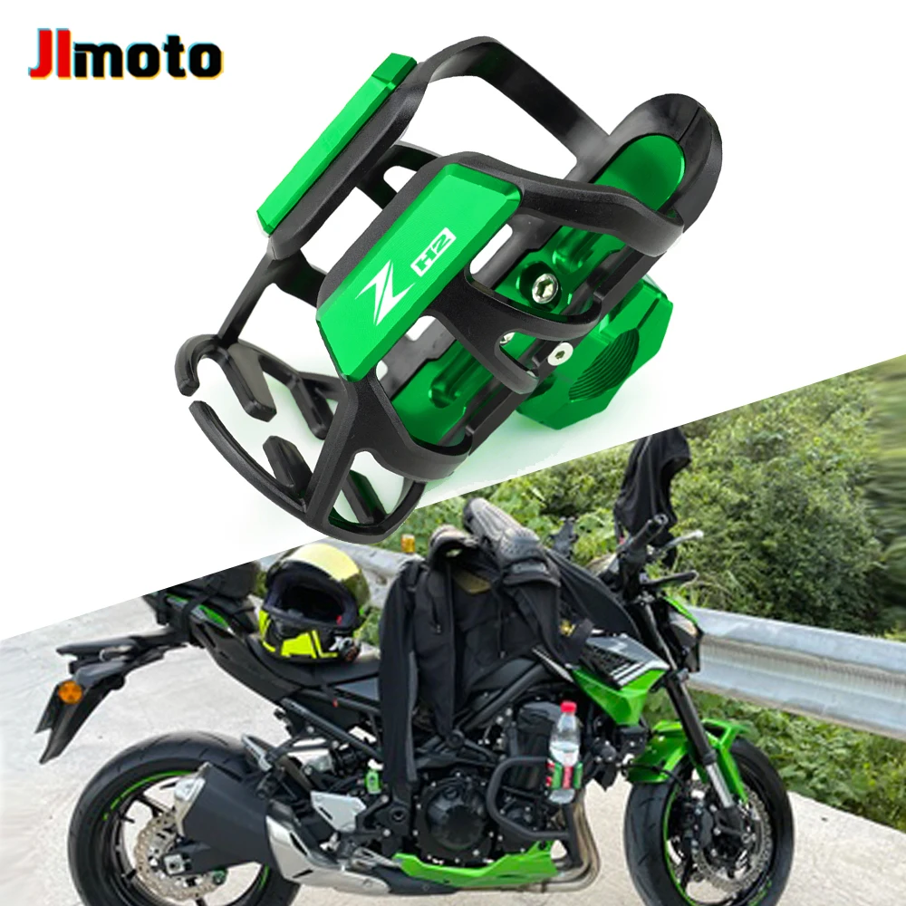 

For Kawasaki ZH2 2019 2020 2021 Z H2 Zh 2 Hot Deals Motorcycle CNC Accessories Beverage Water Bottle Cage Drink Cup Holder Mount