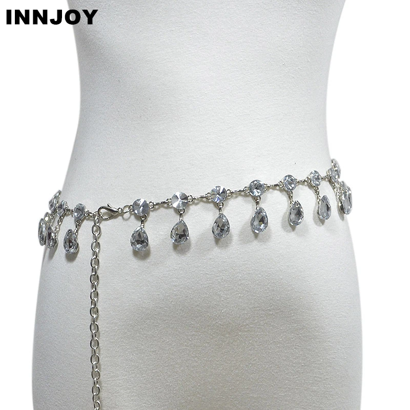 

Crystal Handmade Marriage Rhinestone Party Dress Decorate Wedding Women Belt Bridal Cross Accessories Waistband For Gowns