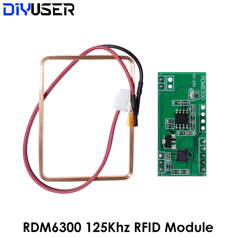 Модуль считывания RFID 125 кГц RDM6300 UART система контроля доступа на выходе для Arduino