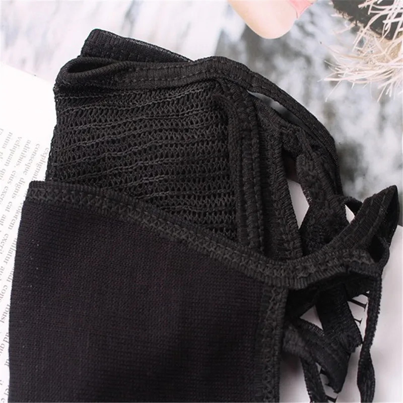 Хлопковая маска унисекс черная Пылезащитная дышащая зимняя 1 шт. | Аксессуары для