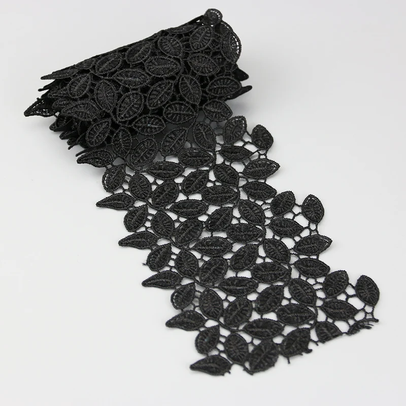 (1 Yard/lot) 10cm Lace Ribbon White Fabric Polyester Garment Accessories Clothes Trimmings Embroidered Trim Handwork DIY | Дом и сад
