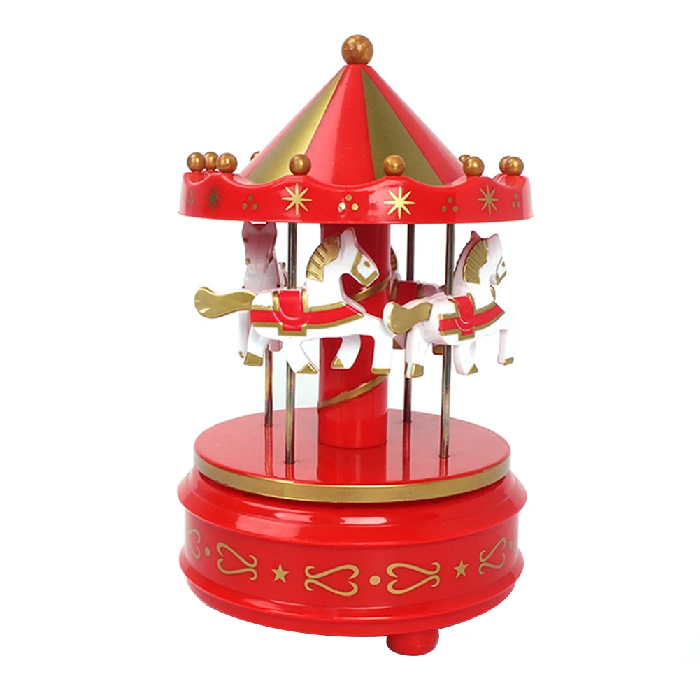 Романтические карусели с надписью &quotMerry Go Round&quot музыкальная шкатулка торт на