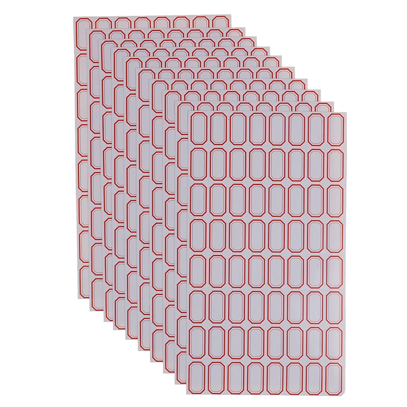 12 листов/уп пустые наклейки белые самоклеющиеся этикетки студент школьные