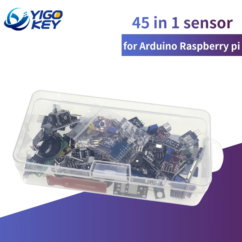 Стартовый комплект модулей датчика s 45 в 1 для Arduino Raspberry pi лучше чем датчиков 37