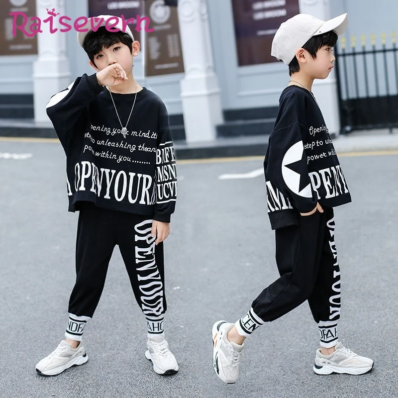 RAISEVERN Письмо плед Печать Детей Crop Толстовка Hip Hop Детские Девушки Печатного Hoodie Tops
