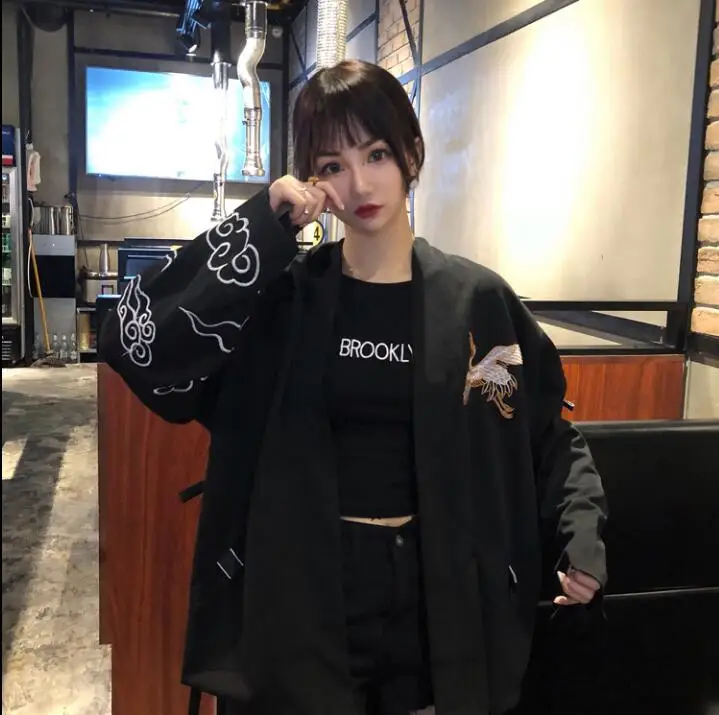 Женское летнее кимоно тонкий Свободный кардиган в японском стиле юката верхняя